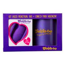 Violeta Cup Disco Menstrual Kit Caneca + Disco Menstrual Violeta