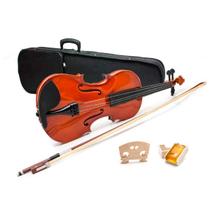 Violino Acústico 4/4 Arco Breu Cavalete Mdf Estojo Luxo