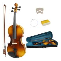 Violino Acústico Konig Completo Arco Estojo Ajustado Luthier