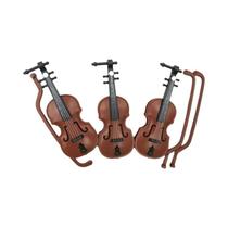 Violino clássico para Doll House, modelo Mini instrumento musical, 1:12