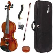Violino Eagle VK544 4/4 Envelhecido Envernizado C/ Estojo + Espaleira + Afinador + Breu