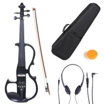 Violino elétrico Cecilio Silent Solid Wood tamanho completo 4/4 preto Violino elétrico Cecilio Silent Solid Wood tamanho completo 4/4 preto