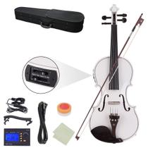 Violino Elétrico Ktaxon 4/4 Branco EQ Acessórios Violino Elétrico Ktaxon 4/4 Branco EQ Acessórios