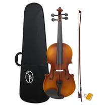 Violino Envelhecido AL 1410 3/4 E Alan Com Case Arco Breu Cavalete
