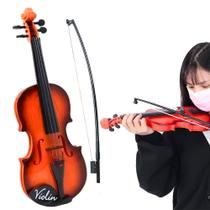 Violino Infantil com Arco Instrumento Musical Brinquedo - Kapnoh