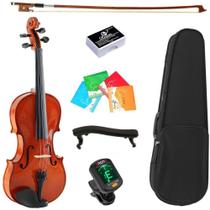 Violino Marinos Juvenil Regulado Luthier 3/4 Estudo Com Afinador Cordas Extra Espaleira Estojo E Arco Violino Marinos Juvenil Regulado Luthier 3/4 Estudo Com Afinador Cordas Extra Espaleira Estojo E Arco