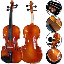 Violino Marinos Profissional Madeira Maciça Regulado Luthier Concert MVK644 Guarneri 4/4 Com Estojo Luxo Arco Crina Animal Violino Marinos Profissional Madeira Maciça Regulado Luthier Concert MVK644 Guarneri 4/4 Com Estojo Luxo Arco Crina Animal