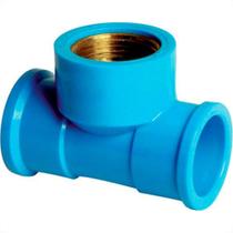 Viqua Azul Tee Liso Liso Rosca 20Mm X 1/2'' - Kit C/10