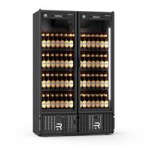 Visa Cooler Cerveja 1300 Litros Porta de Vidro Aquecida Preto/Preto VCCE1300PV 220V - Refrimate