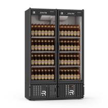 Visa Cooler Extra Frio 2 Portas Preto/Branco Porta de Vidro Aquecido VCEF2P 220V - Refrimate