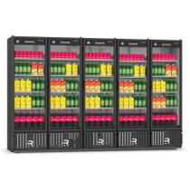 Visa Cooler Multiuso 5 Portas Preto/Branco VCM5P 220V - Refrimate