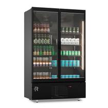 Visa Cooler Premium Extra Frio 2 Portas Vidro Aquecido Inverter Preto/Preto VCEFPR2P 220V - Refrimate