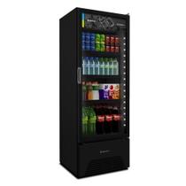 Visa Cooler Refrigerador Expositor De Bebidas Vertical 2 A 8ºc 370l Vb40ah 220v All Black 220v