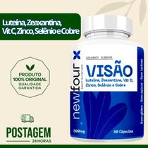 Visão Luteína, Zeaxantina, Vit C, Zinco, Selênio e Cobre - 60 Cápsulas 500mg