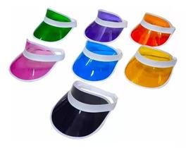 Viseira Acrílico Transparente Color Anita Balada Festa Rave Carnaval Verão Praia Sol Blogueira Viseira Acrílico Transparente Color Anita Balada Festa Rave Carnaval Verão Praia Sol Blogueira