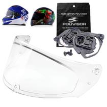 Viseira Antirrisco Para Capacete Ls2 FF320 FF353 FF800 Reparos Laterais Viseira Antirrisco Para Capacete Ls2 FF320 FF353 FF800 Reparos Laterais