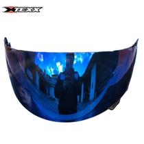 Viseira Azul Capacete Texx Moto Fechado Modelo Wing Original