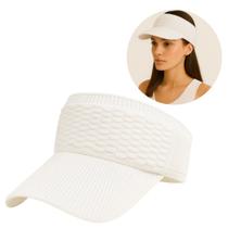 Viseira Boné Feminino com Aba Longa Ajustável e Respirável Moda Praia e Verão (1 Und)