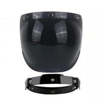 Viseira C/ Flip Capacete Moto Bolha Bubble Custom Anti Risco Viseira C/ Flip Capacete Moto Bolha Bubble Custom Anti Risco