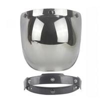 Viseira C/ Flip Capacete Moto Bolha Bubble Custom Anti Risco