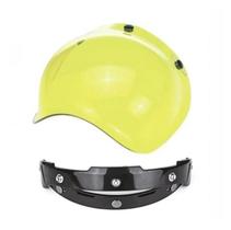 Viseira C/ Flip Capacete Moto Bolha Bubble Custom Anti Risco