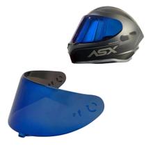 Viseira Capacete Axxis Azul Iridium Segment Draken polivsor
