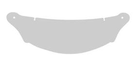 Viseira capacete hgf t4 cristal