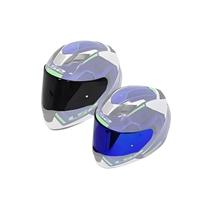Viseira Capacete Ls2 Ff320 353 Revo Azul Mais Viseira Fume
