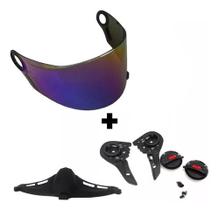 Viseira Capacete Ls2 Ff358 Camaleão Reparo Mais Narigueira Viseira Capacete Ls2 Ff358 Camaleão Reparo Mais Narigueira