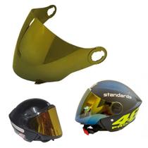 Viseira Capacete New Liberty 3 Dourada - VmVision Viseira Capacete New Liberty 3 Dourada - VmVision