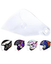 Viseira Capacete Norisk Neo Cristal Transparente Aberto Polivisor 1792C