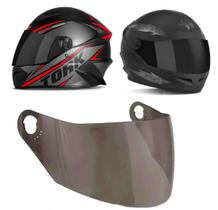 Viseira Capacete Pro Tork New Liberty 4 / R8 + Botão Reparo Viseira Capacete Pro Tork New Liberty 4 / R8 + Botão Reparo