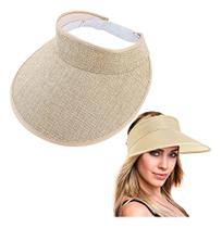 Viseira Chapéu de Praia Sol Feminino Boné Protetor Solar Para Caminhada Piscina