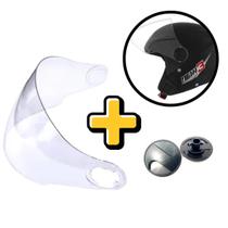 Viseira Compativel Com Pro Tork New Liberty 3 Cristal + Reparo Viseira Compativel Com Pro Tork New Liberty 3 Cristal + Reparo