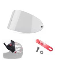 Viseira Cristal + Botão Reparo Capacete San Marino 56/58/60 Viseira Cristal + Botão Reparo Capacete San Marino 56/58/60