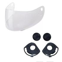 Viseira Cristal + Reparo Do Capacete Ebf Modelo New Ebf7 E31 - Polivisor Viseira Cristal + Reparo Do Capacete Ebf Modelo New Ebf7 E31 - Polivisor