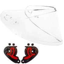 Viseira Cristal + Reparo Orelha Fixação Axxis Novo Asx