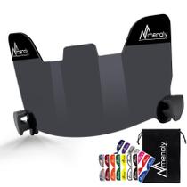 Viseira de futebol MENOLY Black resistente a arranhões UV Block Viseira de futebol MENOLY Black resistente a arranhões UV Block