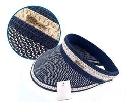 Viseira De Praia De Palha Trançada Feminina Tipo Tiara Diva