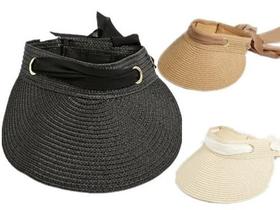 Viseira De Praia Femenina Entrasado Ilhós E Laço Moda Verao Viseira De Praia Femenina Entrasado Ilhós E Laço Moda Verao