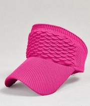 Viseira Feminina Aba Longa Tecido Respirável Praia Boné