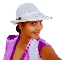 Viseira Feminino De Praia Poliéster - Creme Viseira Feminino De Praia Poliéster - Creme