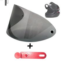 Viseira Fume + Botão Reparo Para Capacete Taurus San Marino Botão Automatico Viseira Fume + Botão Reparo Para Capacete Taurus San Marino Botão Automatico