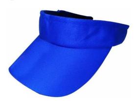Viseira Lisa Premium Azul Vôlei Praia Treino Unissex Sol Viseira Lisa Premium Azul Vôlei Praia Treino Unissex Sol