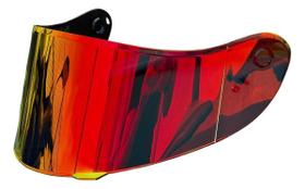 Viseira Para Capacete Mormaii M1 Edição Especial Vermelha