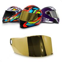 Viseira Para Capacete Motociclista- LS2 Modelos FF358 FF396 Helt Strada Txx Action FW3 Modelos GTX - Cores: Cromada, Fumê, Dourada, Azul, Camaleão Viseira Para Capacete Motociclista- LS2 Modelos FF358 FF396 Helt Strada Txx Action FW3 Modelos GTX - Cores: Cromada, Fumê, Dourada, Azul, Camaleão