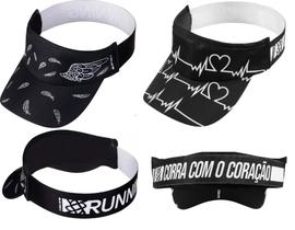 Viseira Para Corrida E Triathlon HUPI - Kit 02 Viseiras Asas