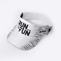 Viseira para Corrida Hupi Run For Fun Branco Viseira para Corrida Hupi Run For Fun Branco