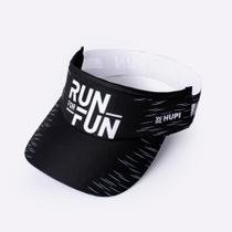 Viseira Para Corrida HUPI Run For Fun Preta Viseira Para Corrida HUPI Run For Fun Preta