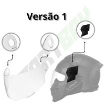 Viseira Pro Tork Capacete Evolution/Stealth 2,0 Mm (Injetada) Com Antirrisco